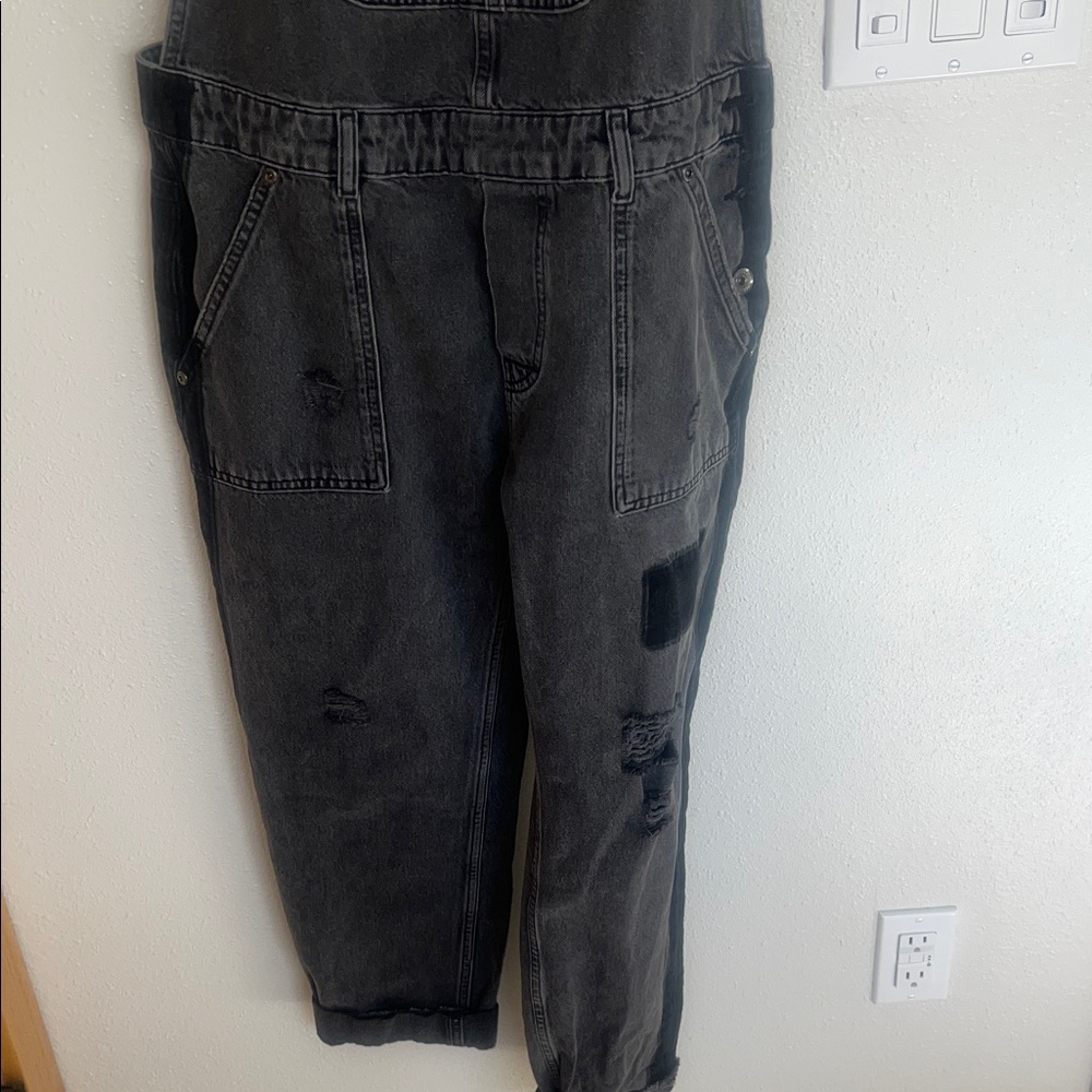 Superdry Black Denim Overalls Size 10 - Picture 4 of 8